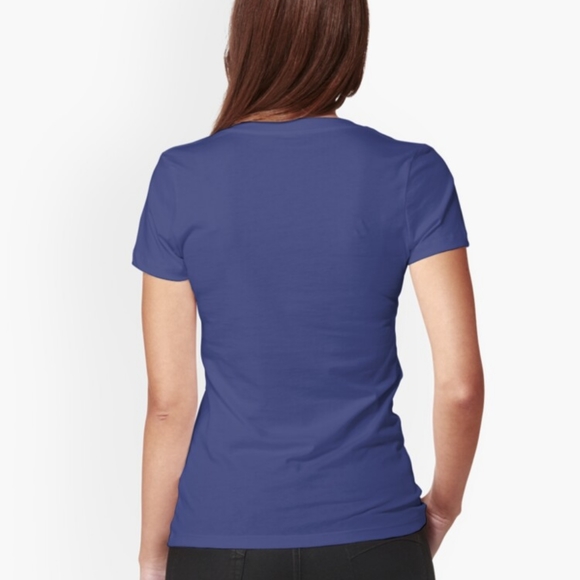 Hoodie Rose's Fitted V-Neck T-Shirt - Picture 3 of 14